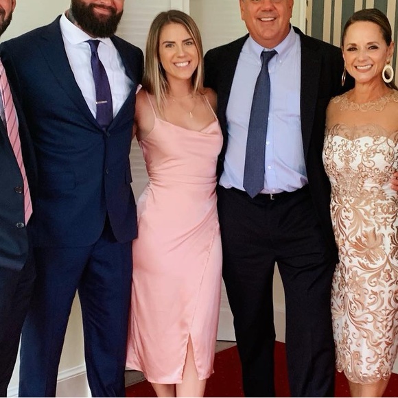 Pink Cowl-neck Slip Dress - Picture 2 of 6